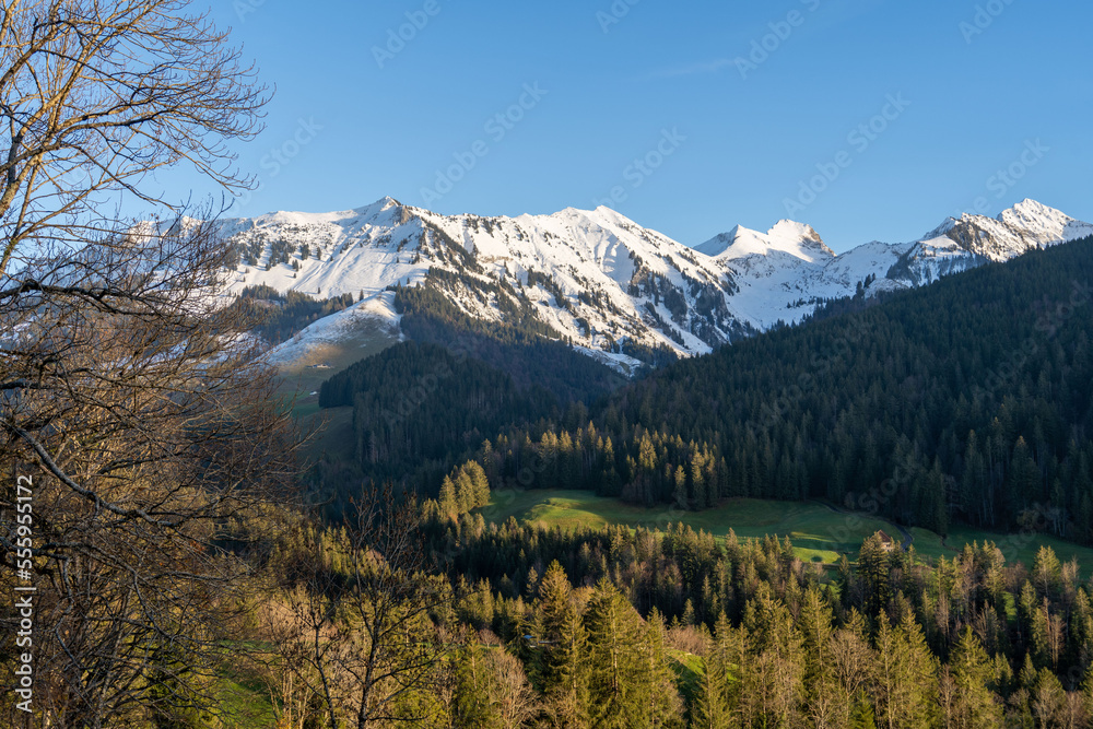 Fototapeta premium Randonnée de la Valsainte, Suisse