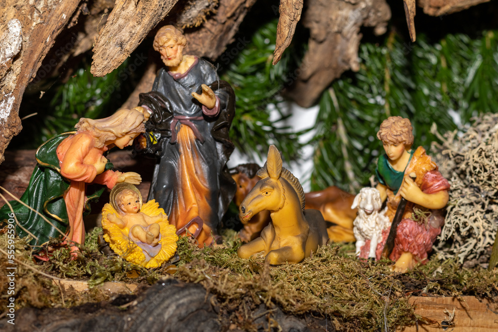 Obraz premium Weihnachtsgrippe mit Jesuskind