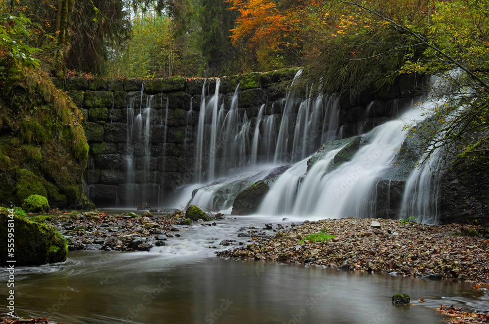 Geratser Wasserfall im Allgäu.