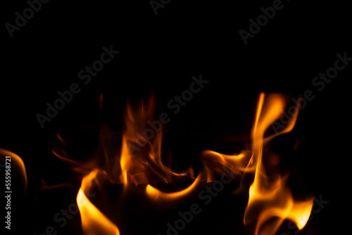 fire flames on black isolated background. texture © Krzysztof Bubel