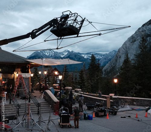 tournage d'un film à l'hôtel Fairmont Banff Springs