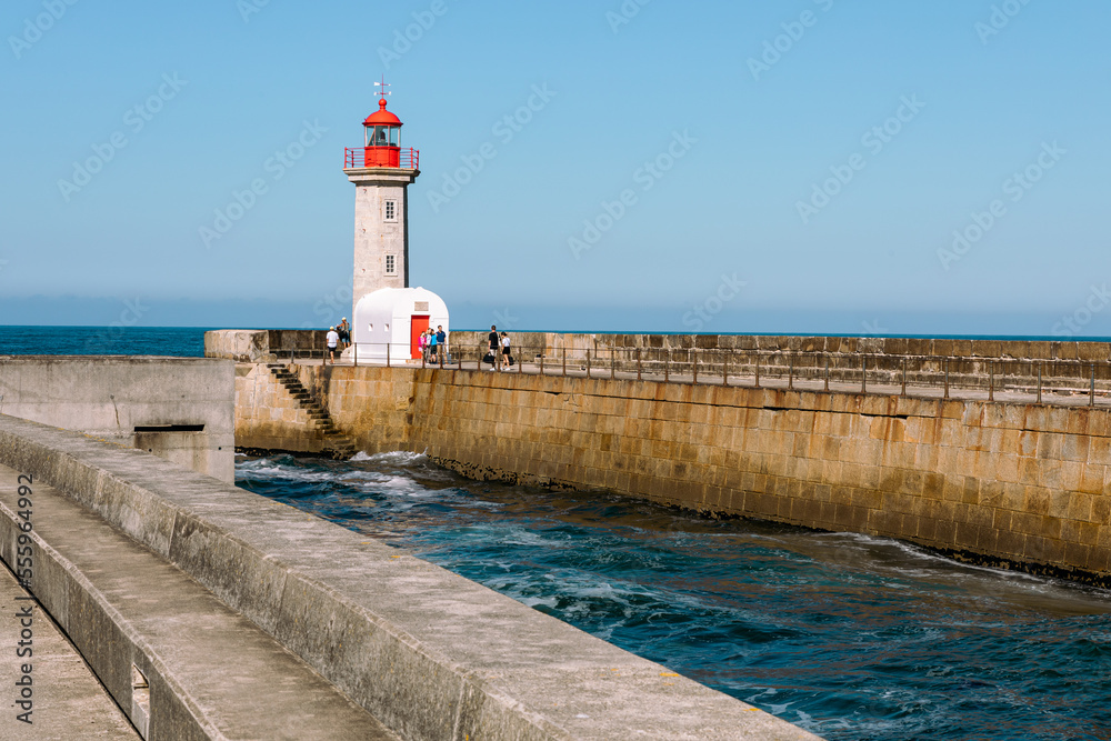 Farolim de Felgueiras lighthouse, Porto - Portugal.