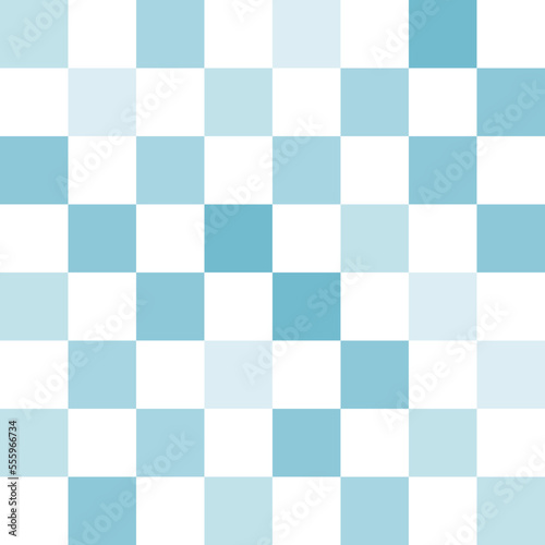 White and blue pastel checkerboard pattern background. 