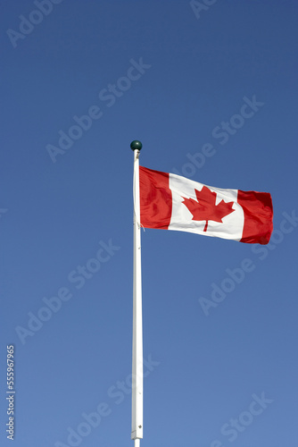 Canadian Flag Quebec City, Quebec, Canada photo