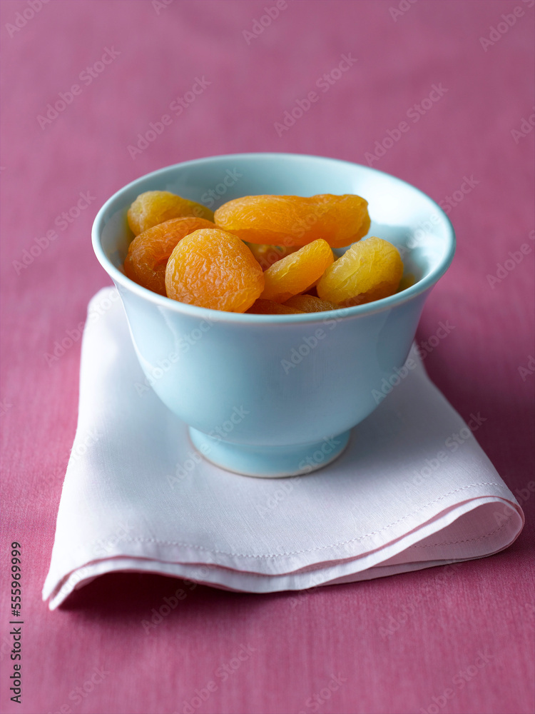 Dried Apricots in Bowl Dried Apricots in Bowl