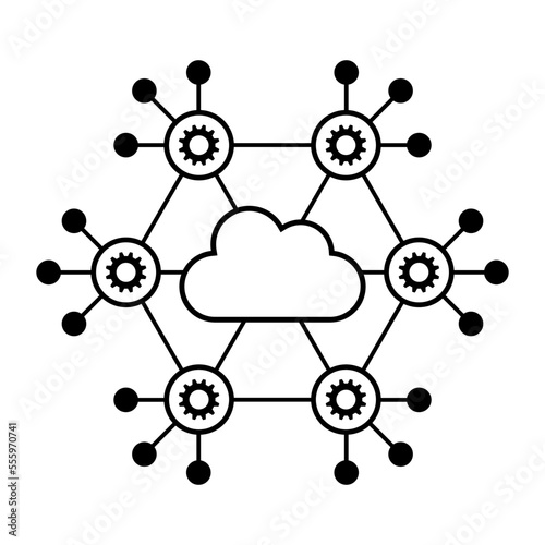 Edge computing and IoT icon