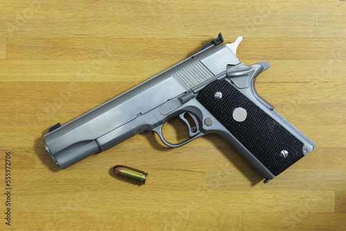 45 ACP and Bullet photo