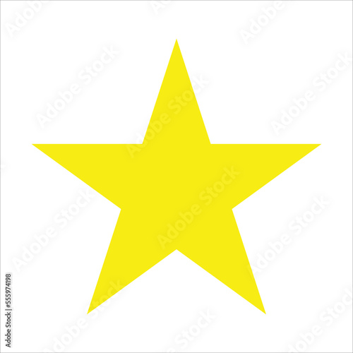 Yellow star icon symbol vector  golden yellow star vector