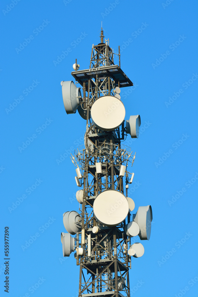 Cell Tower, Odenwald, Hesse, Germany Cell Tower, Odenwald, Hesse, Germany