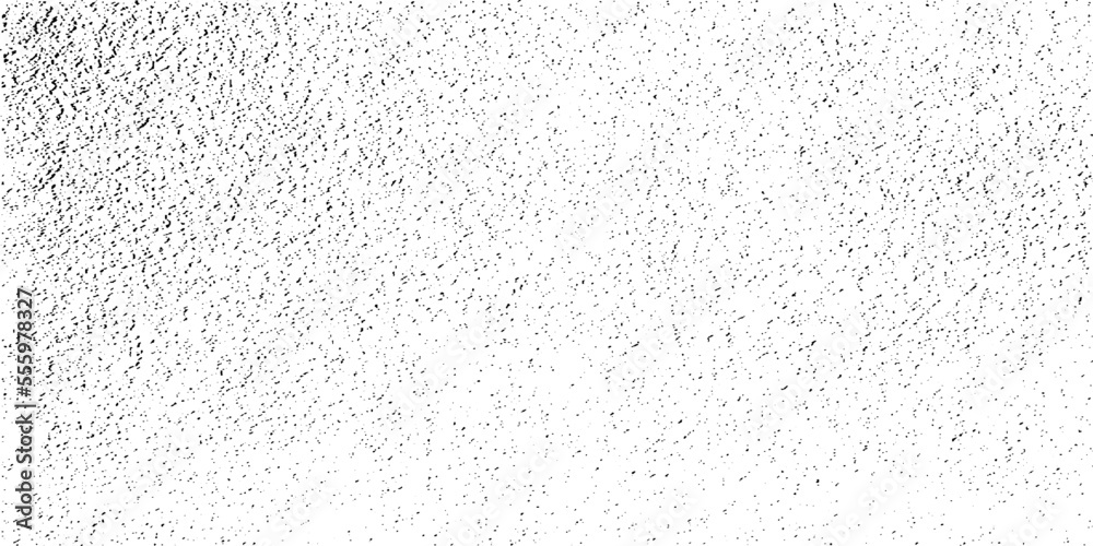 Obraz premium Monochrome texture composed of irregular graphic elements. Distressed uneven grunge background. Abstract vector illustration. Overlay for interesting effect and depth. Isolated on white background.