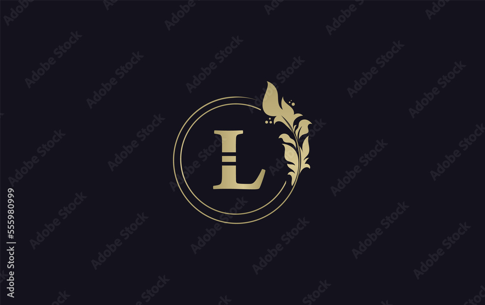 Golden circle leaf and beauty logo circle design vector. Beauty fashion with leaf. Signature font gold circle Logo Golden circle leaf and beauty logo circle design vector. Beauty fashion with leaf. Signature font gold circle Logo
