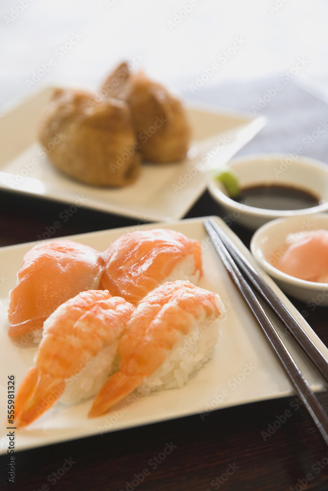 Sushi with Chopsticks Sushi with Chopsticks