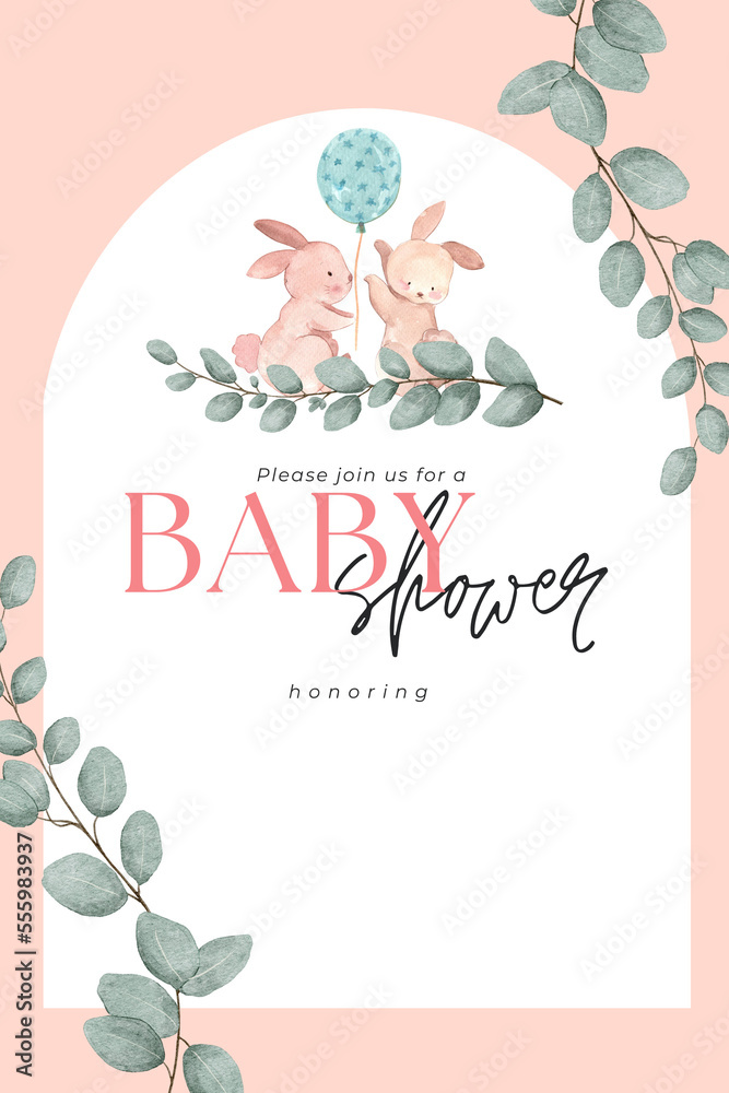 Baby shower invitation template card, baby shower invitation, baby shower.