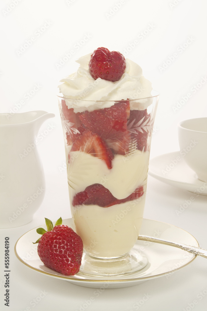Strawberry and Custard Parfait Strawberry and Custard Parfait