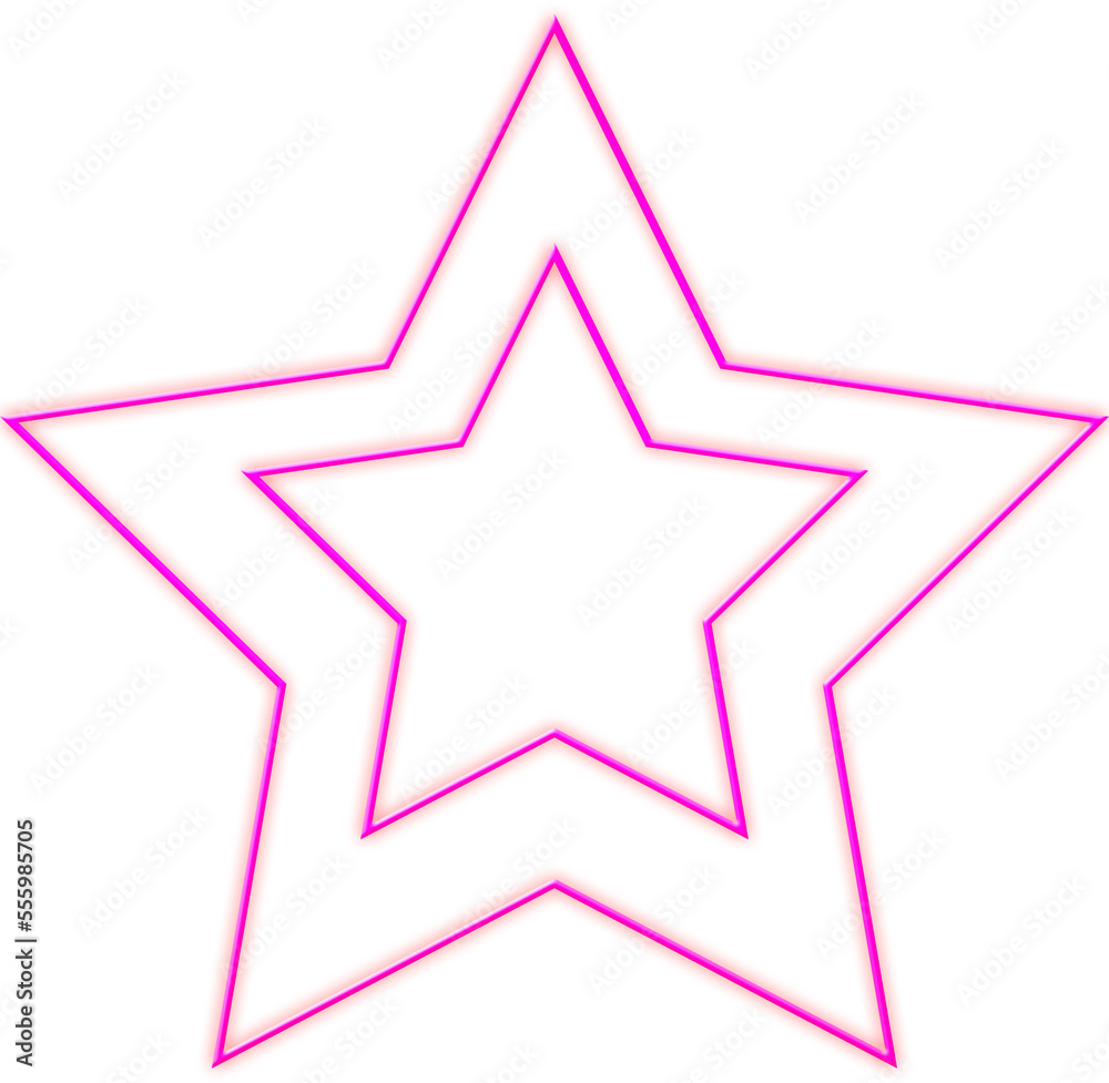 Pink Neon Sign Star Shaped Light Pink Neon Sign Star Shaped Light
