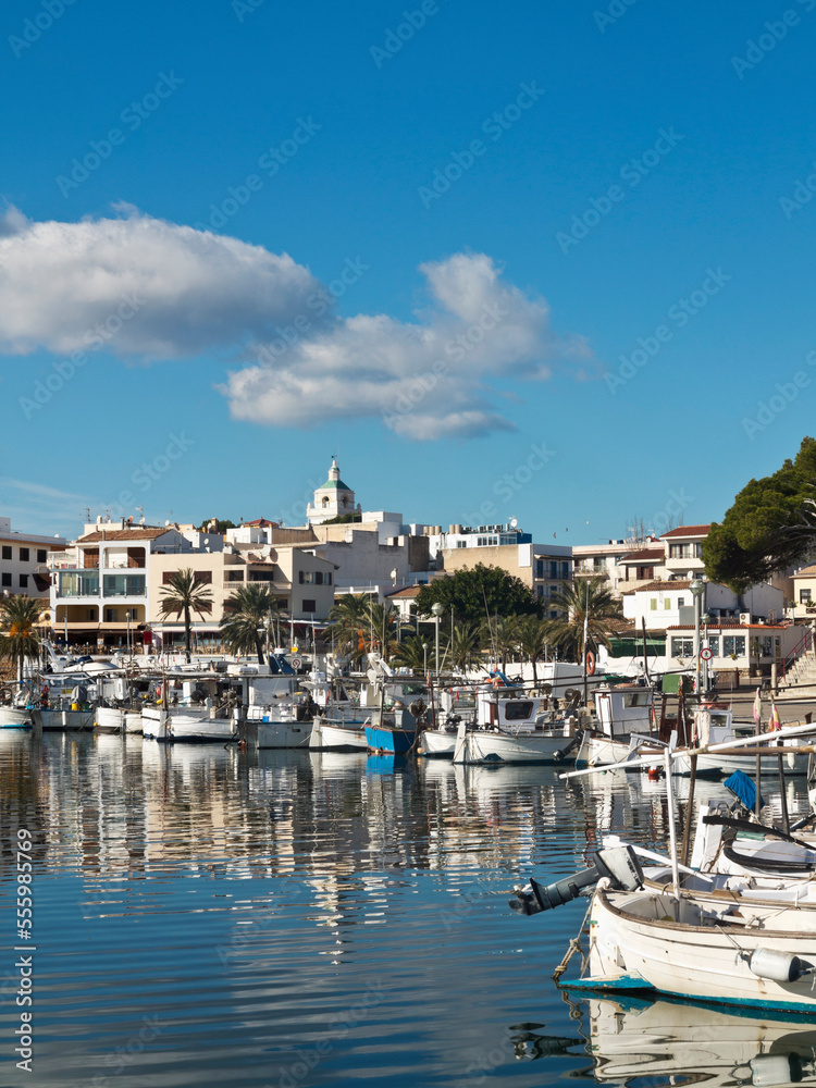 Harbor of Cala Ratjada, Majorca, Balearic Islands, Spain Harbor of Cala Ratjada, Majorca, Balearic Islands, Spain