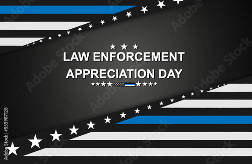 National Law Enforcement Appreciation Day. EPS10 vector