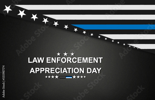 National Law Enforcement Appreciation Day. EPS10 vector