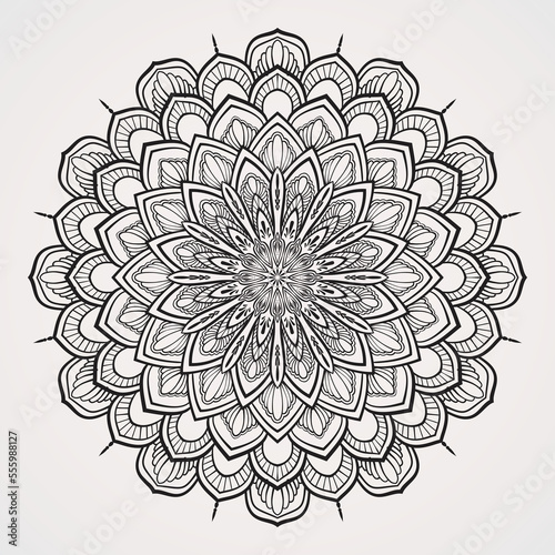 mandala Flowers with simple motifs suitable for henna  tattoos  and your business