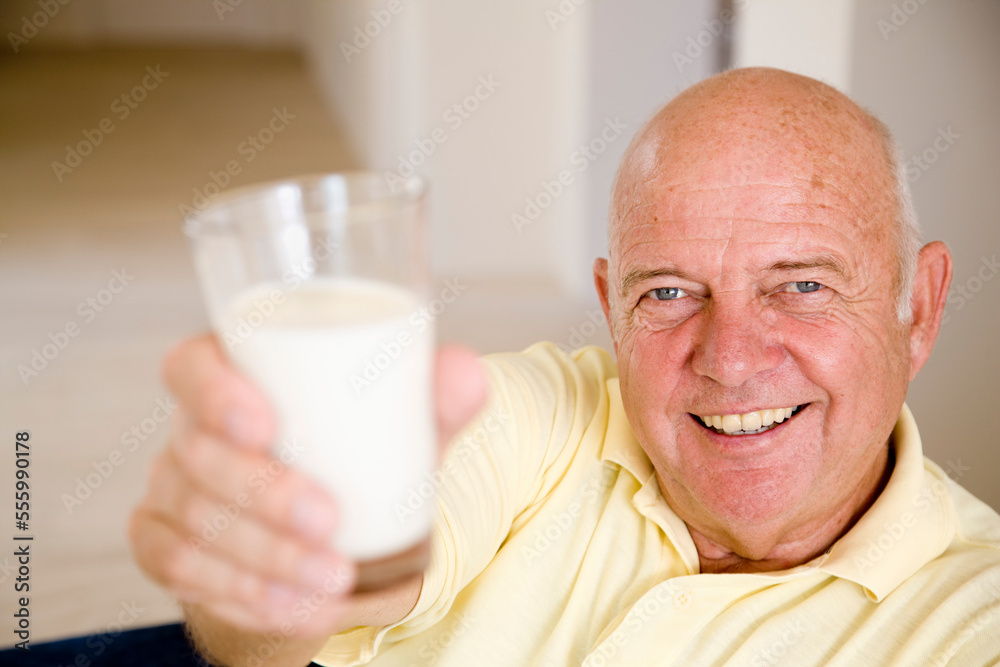 Man Drinking Glass of Milk Man Drinking Glass of Milk