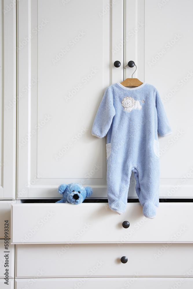 Still Life of Baby's Sleeper and Teddy Bear Still Life of Baby's Sleeper and Teddy Bear