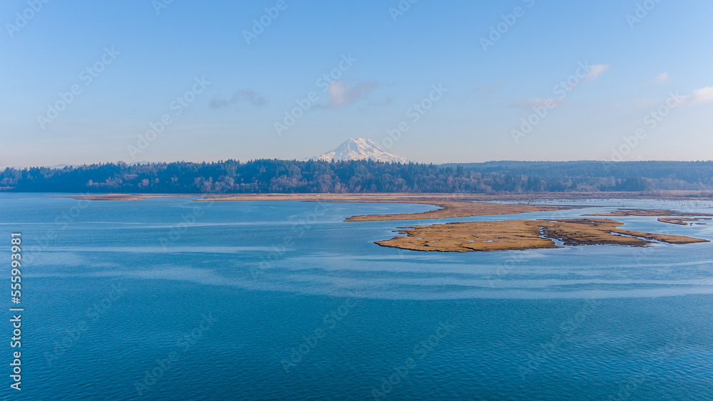 Fototapeta premium view of mount rainier