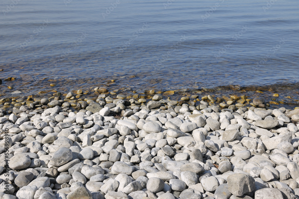 Rocky Shoreline, Lake Constance, Meersburg, Baden-Wurttemberg, Germany