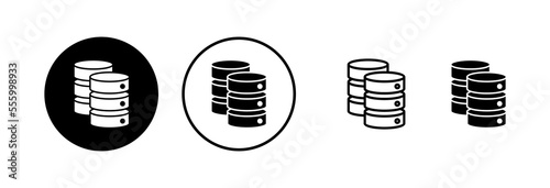 Database icon vector illustration. database sign and symbol