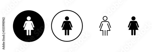 Female icon vector illustration. woman sign and symbol