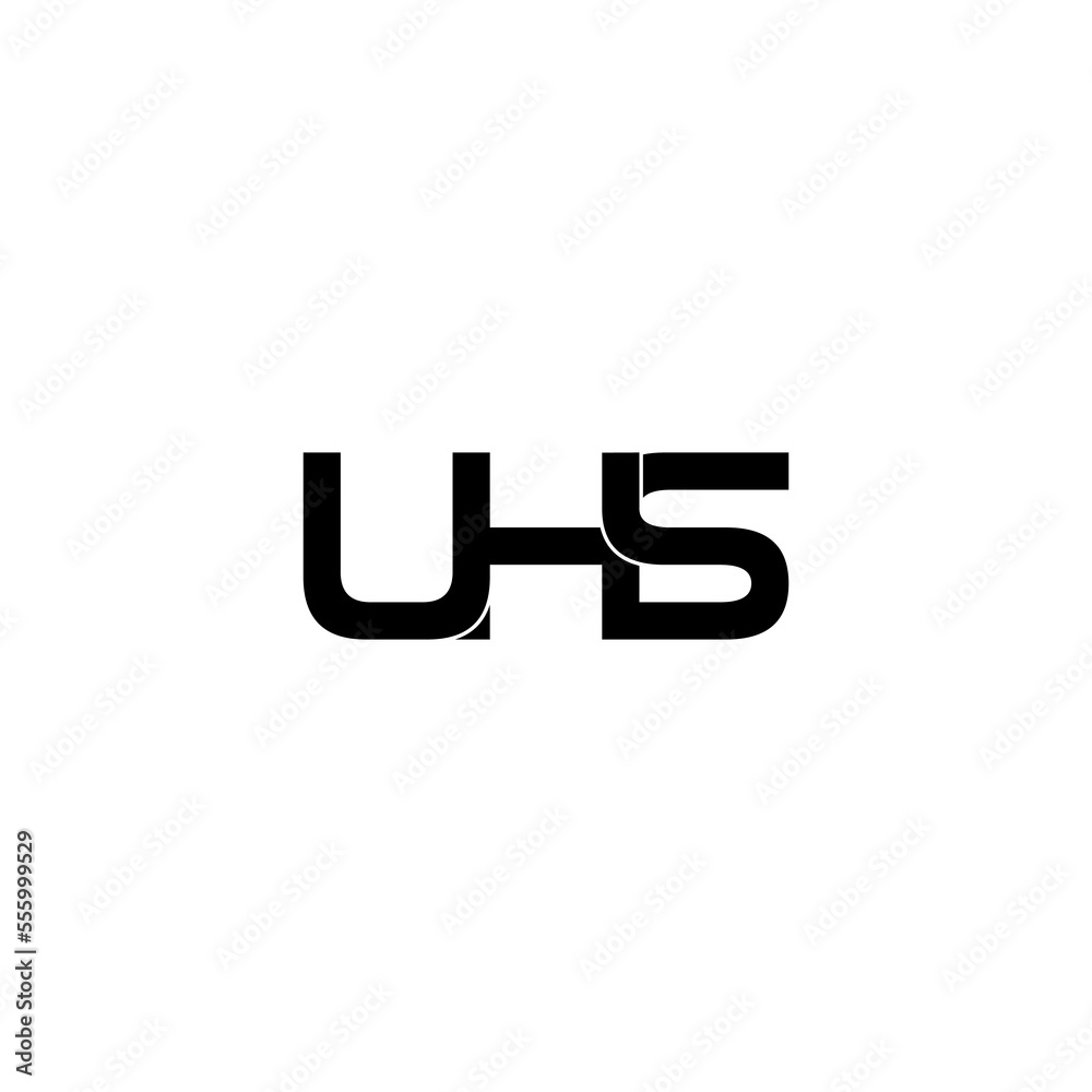 uhs letter initial monogram logo design uhs letter initial monogram logo design