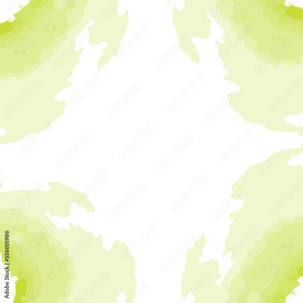Abstract frame from spots in trendy spring green colors in a watercolor style. Background texture Abstract frame from spots in trendy spring green colors in a watercolor style. Background texture