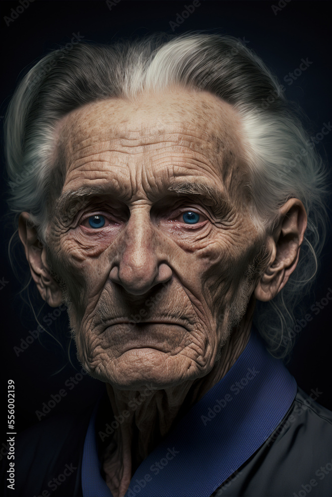 A Portrait of a caucasian old man A Portrait of a caucasian old man
