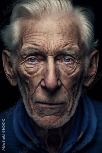 A Portrait of a caucasian old man © Djomas