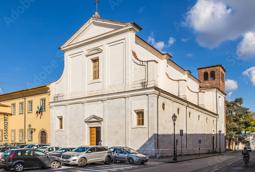 Lucca, Italy. Church of San Ponziano, IX - XV centuries photo