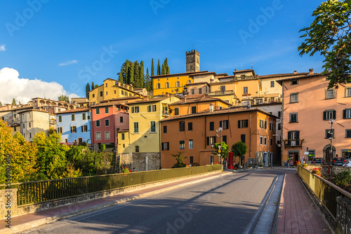 Lucca, Italy. Scenic view of buildings in the historic center