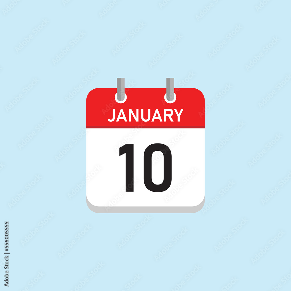 January 10 Concept Design. Vector Illustration. January 10 Concept Design. Vector Illustration.
