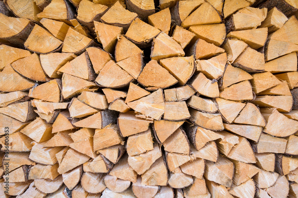 Close-up of Stack of Firewood, Upper Bavaria, Bavaria, Germany Close-up of Stack of Firewood, Upper Bavaria, Bavaria, Germany