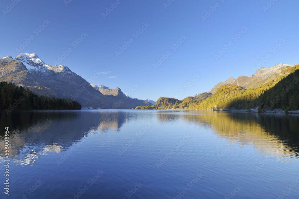 Silsersee, Engadin, Canton of Graubunden, Switzerland