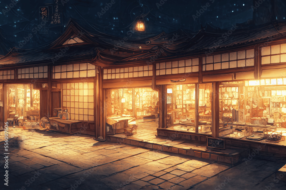 Fototapeta premium 和風系背景の高解像度画像イラスト(AI generated image)