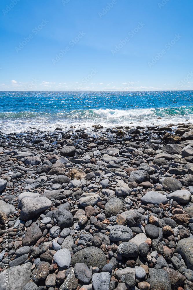 Lava Rock Coast at Los Barrancos, Tenerife, Canary Islands, Spain Lava Rock Coast at Los Barrancos, Tenerife, Canary Islands, Spain