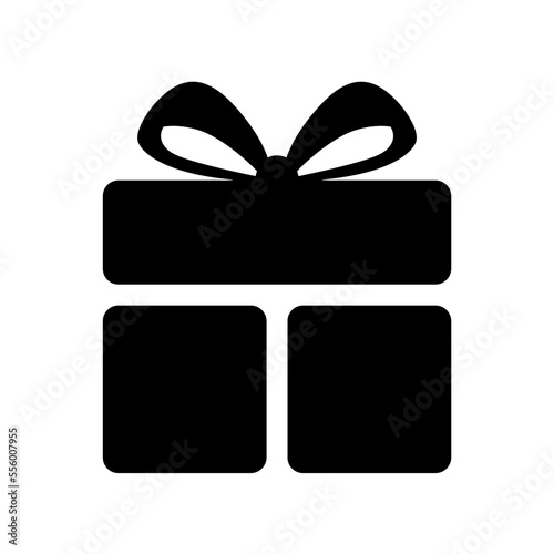 Conjunto de icono de caja de regalo. Silueta negra de caja de regalo. Concepto de celebración y regalo. Ilustración vectorial