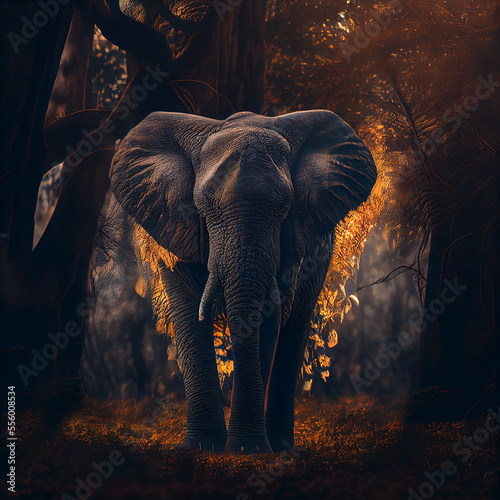 elephant in the night