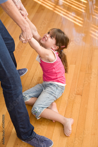 Girl having Temper Tantrum photo