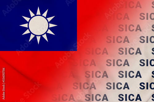 Taiwan flag SICA banner organization photo