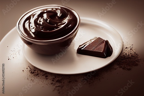 Bowl of Chocolate Sauce (Ge...