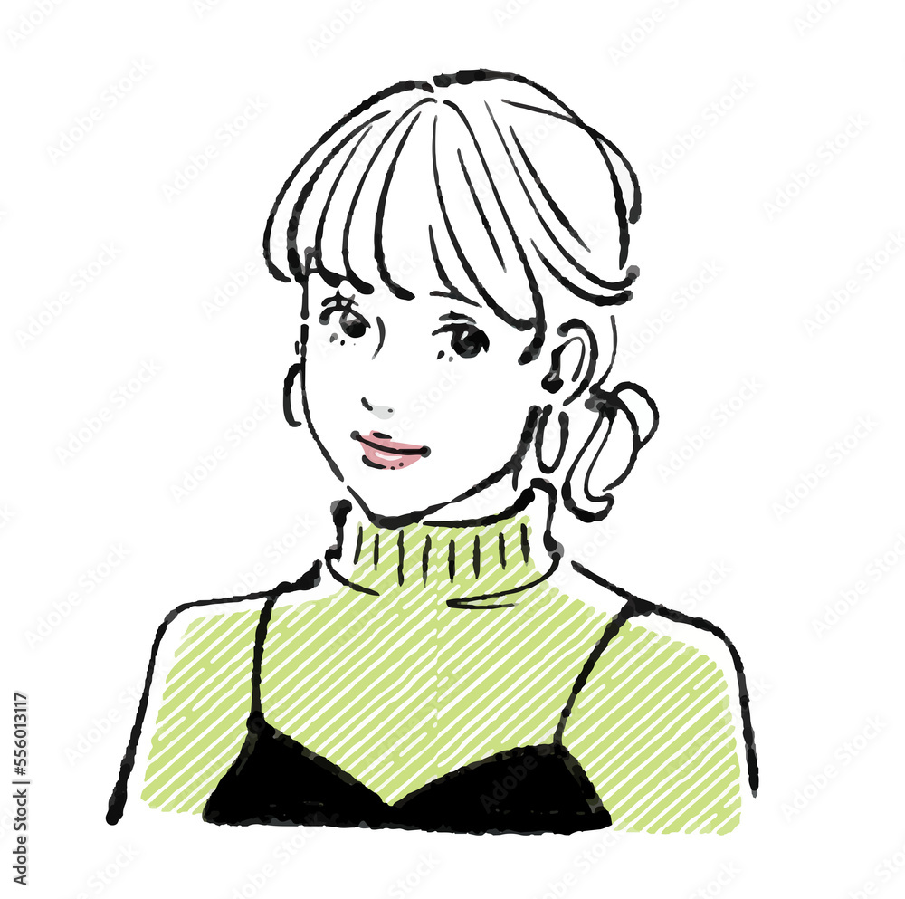 女性のイラスト素材 女性のイラスト素材