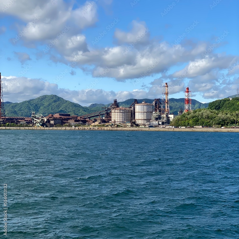 Fototapeta premium view of the port country