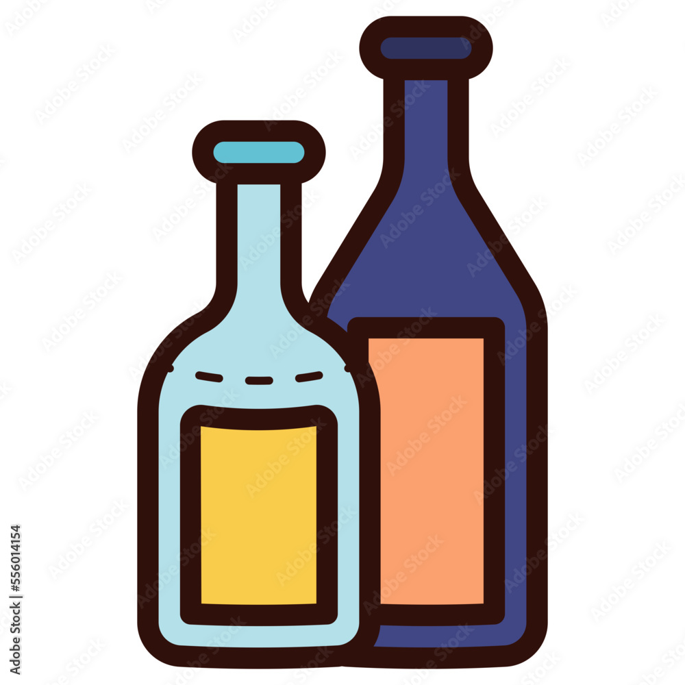 bottles illustration