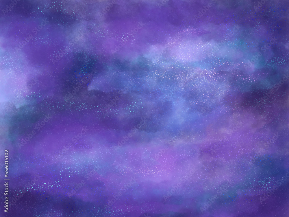 digital galaxy and stars painting background
