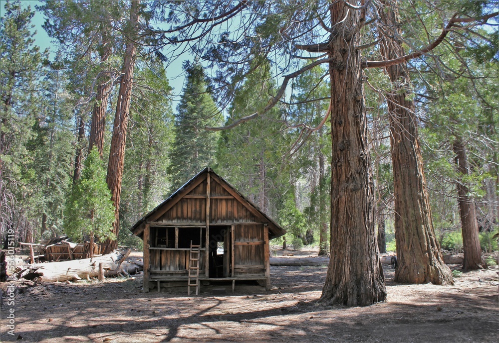 Abandoned historic backcountry resort at Jordan Hot Springs, Sequoia National Forest